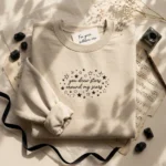 Stars Around My Scars Embroidered Sweatshirt - Minimalist Music Lyric Inspired Hoodie MTG 260328 019 AI Mockup 20260327 194254.webp
