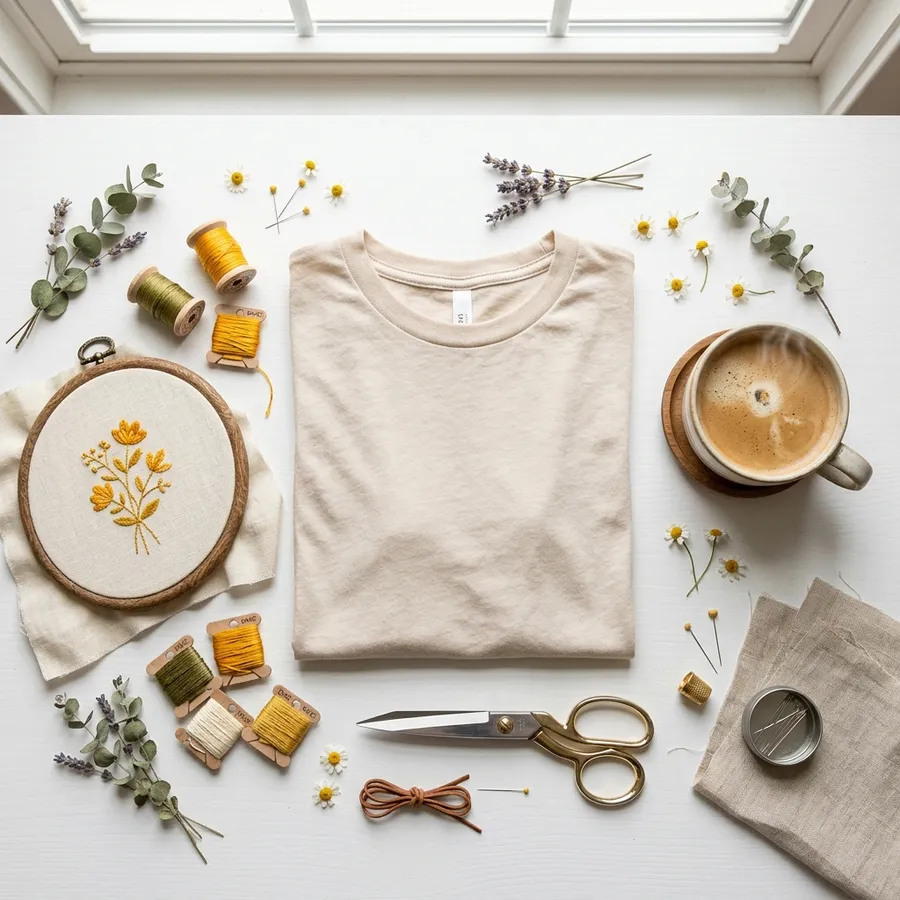 Unboxing a beautifully packaged custom embroidered gift for autism awareness