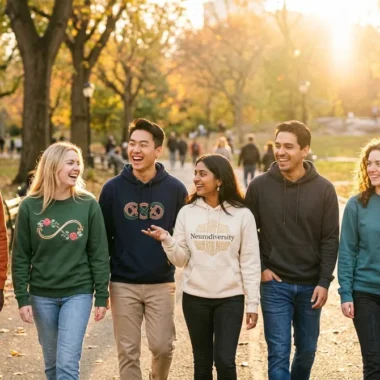 Autism Awareness Embroidered Fashion: Comfort Meets Style