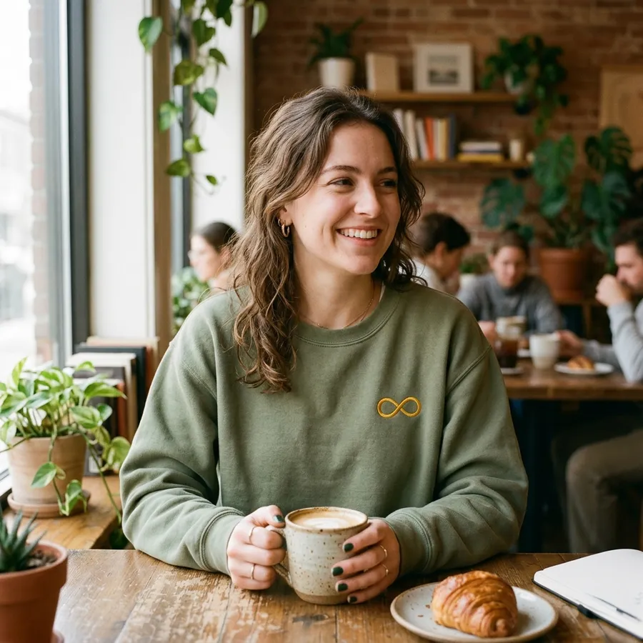 Styling custom embroidered autism awareness apparel with everyday casual outfits