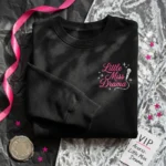 Little Miss Drama Embroidered Sweatshirt - Y2K Concert Merch & Baddie Aesthetic embroidered-sweatshirt