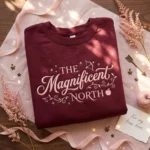 Magnificent North Embroidered Sweatshirt - Fantasy Romance Story Inspired Apparel embroidered-sweatshirt