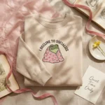 Funny Frog Meme Embroidered Sweatshirt - I Decline to Socialize Introvert Gift embroidered-sweatshirt