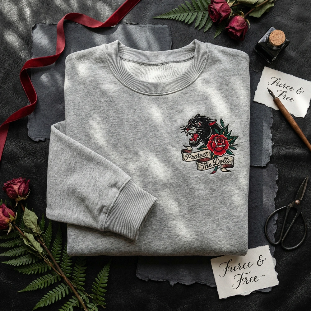 embroidered-sweatshirt Embroidered Sweatshirt