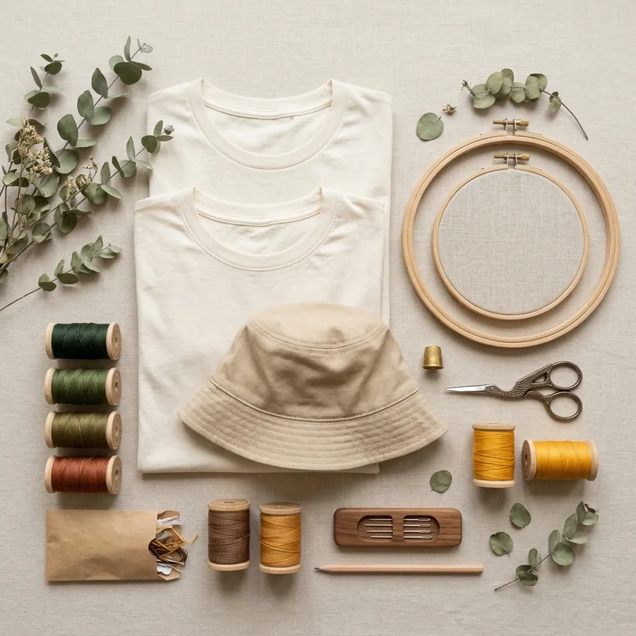 Beautifully wrapped custom embroidered clothing gift perfect for Mother's Day or Father's Day