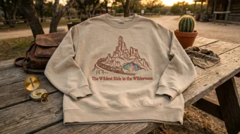 Walt Disney World® Resort inspired Big Thunder Mountain embroidered sweatshirt.