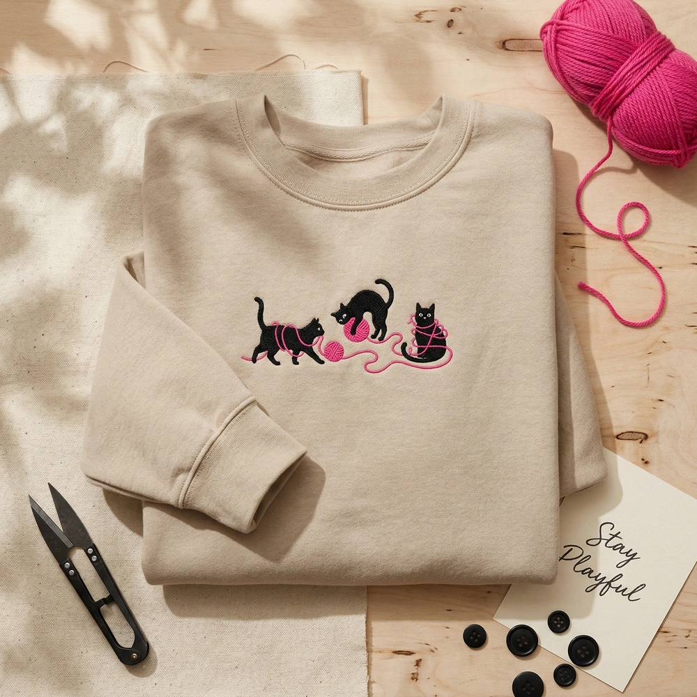 embroidered-sweatshirt Embroidered Sweatshirt