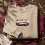 R&B Tour Embroidered Sweatshirt - Vintage Ticket Stub Sand Concert Merch Pullover embroidered-sweatshirt