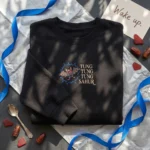 Tung Tung Tung Sahur Embroidered Sweatshirt - Brainrot Meme Merch Hoodie & T-Shirt embroidered-sweatshirt