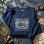 The Odyssey Movie Embroidered Sweatshirt - Nolan Fan Greek Mythology embroidered-sweatshirt