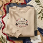 Juneteenth Embroidered Sweatshirt - Celebrate Freedom, Juneteenth Family Outfit embroidered-sweatshirt