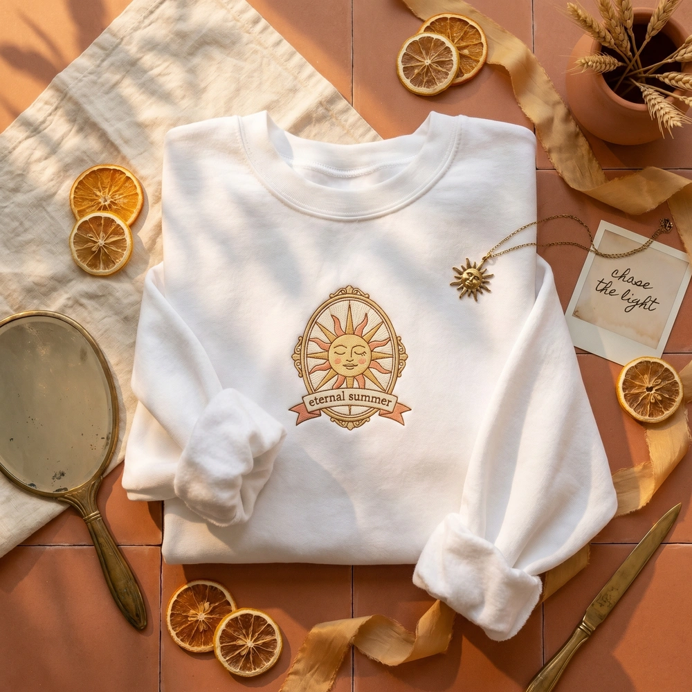embroidered-sweatshirt Embroidered Sweatshirt
