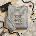 Liminal Space Embroidered Sweatshirt - Ending Explained Maze Horror Lore Design embroidered-sweatshirt