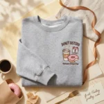 Donut Disturb Embroidered Sweatshirt - Coffee Donut National Donut Day 2026 embroidered-sweatshirt
