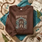 Raid The Lost City Embroidered Sweatshirt - Chocolate Relic Hunter Gamer Gift embroidered-sweatshirt