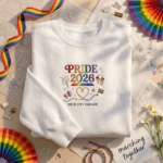 Pride Parade 2026 Embroidered Sweatshirt - Custom Pride City Pride Month Gift embroidered-sweatshirt