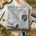 Dungeon Club Embroidered Sweatshirt - Green Anime Gamer Gift Hoodie And T-Shirt embroidered-sweatshirt