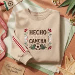 Mexico Shirt Embroidered Sweatshirt - Mexico Futbol Mexican Pride Cancha Design embroidered-sweatshirt