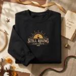 Juneteenth Embroidered Sweatshirt - Still Rising Freedom Day 1865 Black Hoodie Tee embroidered-sweatshirt