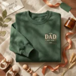 Dad Shirt Embroidered Sweatshirt - Dad Est 2026 New Dad Gift For First Fathers Day embroidered-sweatshirt
