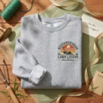 Dad Embroidered Sweatshirt - Lawn Dad Shirt, Funny Dad Gift For Yard Work embroidered-sweatshirt