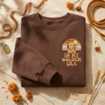 Golden Retriever Embroidered Sweatshirt - In My Golden Era Retro Dog Mom Hoodie embroidered-sweatshirt