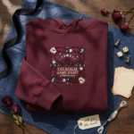 Romantasy Game Night Embroidered Sweatshirt - Fae Realm Book Club Hoodie & Tee embroidered-sweatshirt