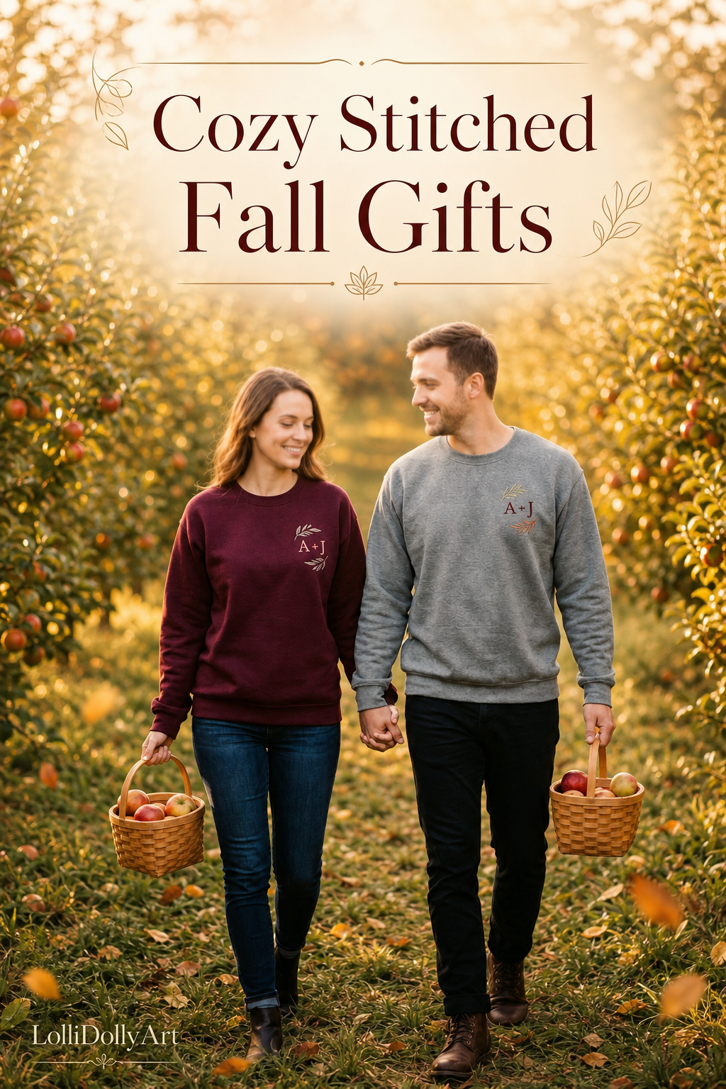 fall embroidered sweatshirts — gift inspiration