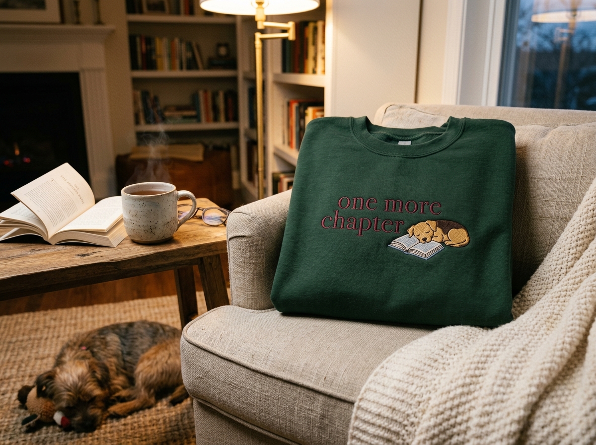 having a dog quote — styled lifestyle scene