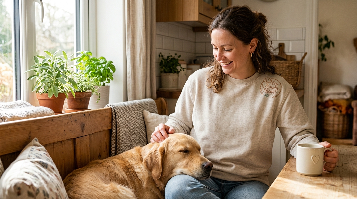 Dog Mom Quotes for Instagram When Your Camera Roll Is Mostly Paw Prints dog mom quotes for instagram — lifestyle scene