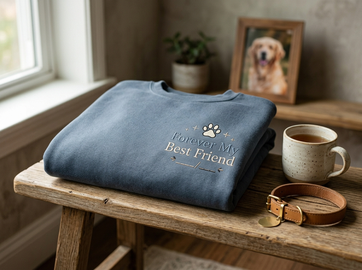 The dog is my best friend quote, rewritten for the dog who knows your whole heart dog is my best friend quote — styled lifestyle scene