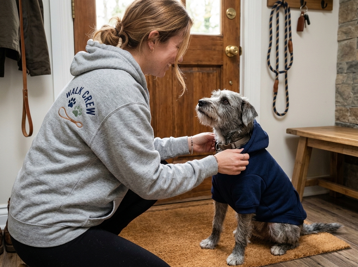 Dog and Person Matching Hoodies That Look Personal, Fit Well, and Actually Get Worn dog and person matching hoodies — in-use lifestyle photo