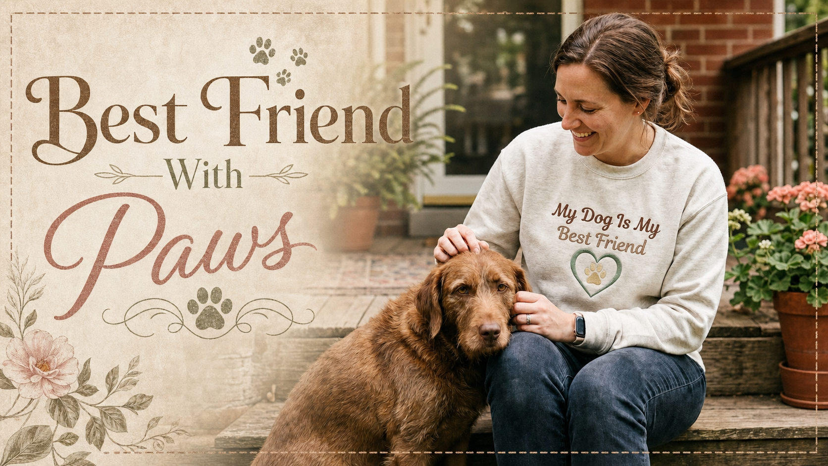 quote about dog being best friend — lifestyle scene