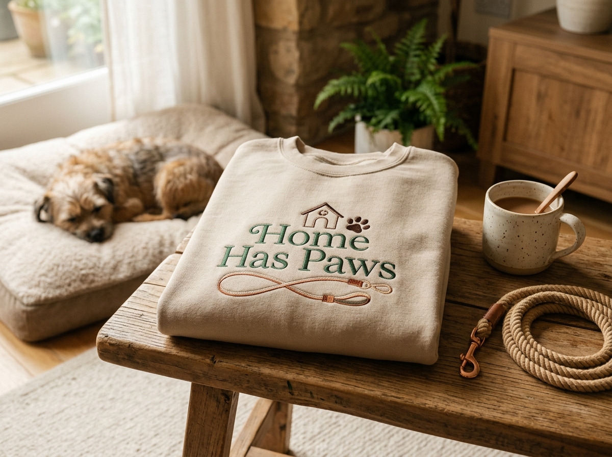 quote about dog being best friend — styled lifestyle scene
