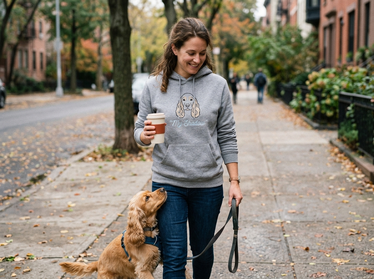 Quotes about dogs man's best friend, and the love we keep wearing quotes about dogs man's best friend — in-use lifestyle photo