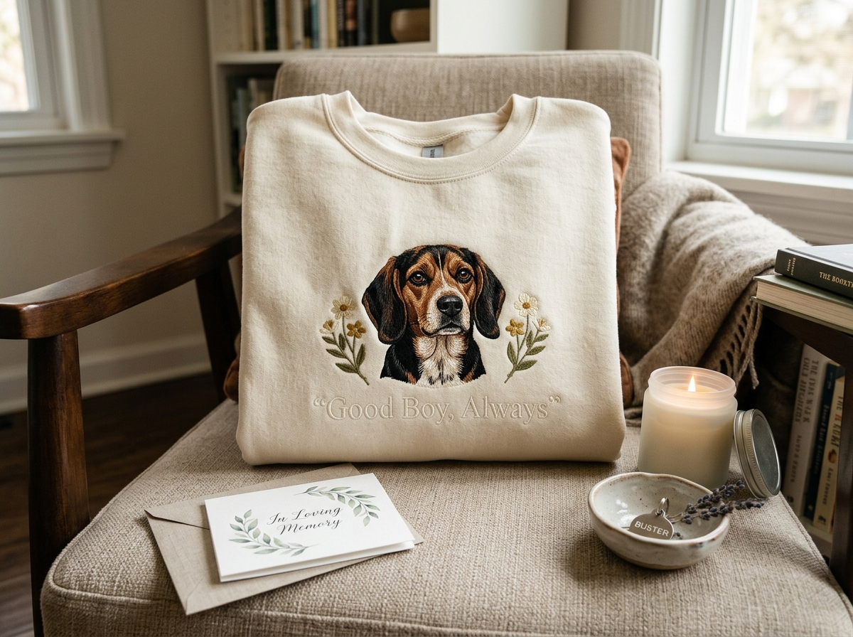 comforting words for putting a dog down — styled lifestyle scene