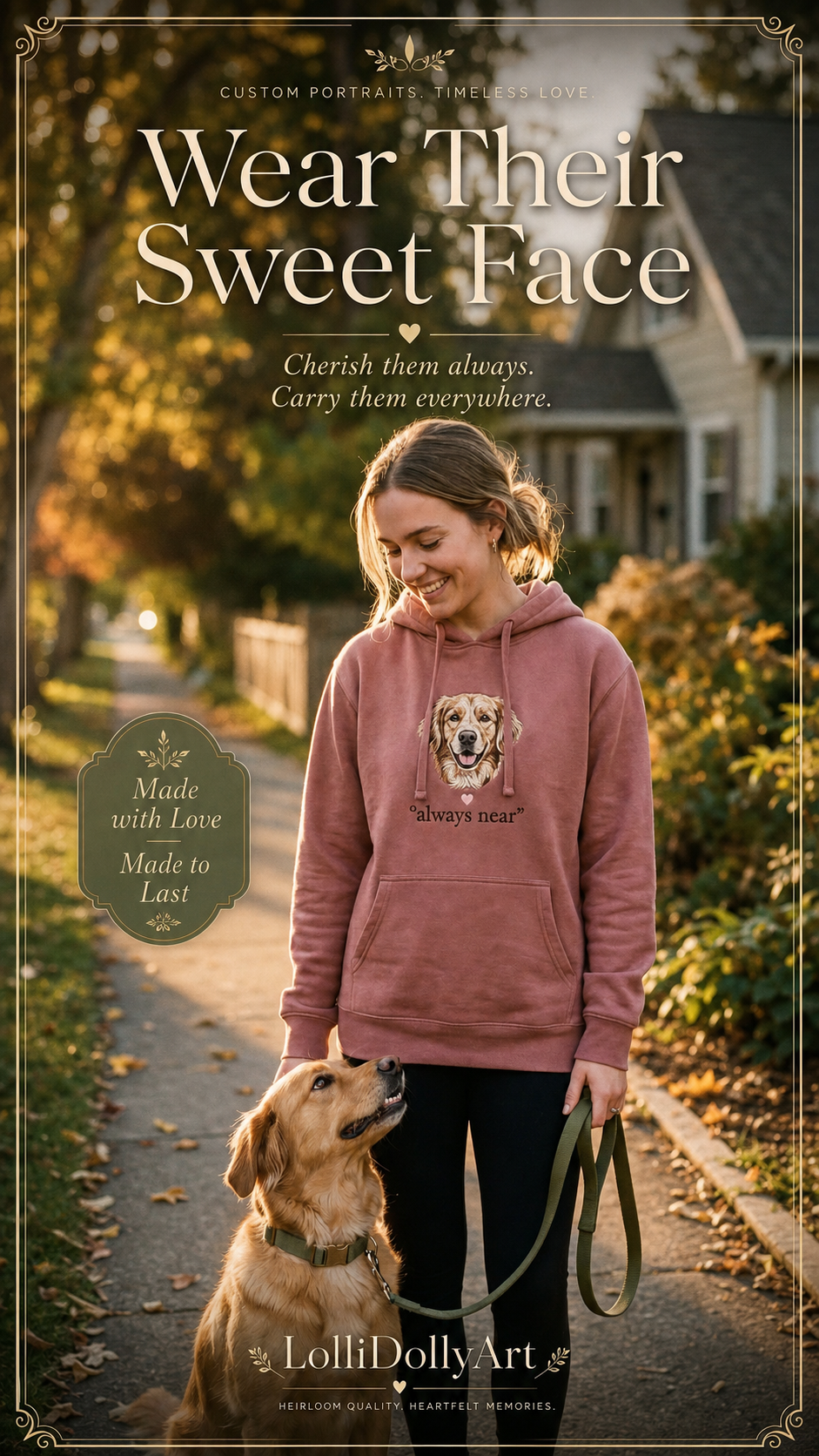 shirt with your dog's face — gift inspiration