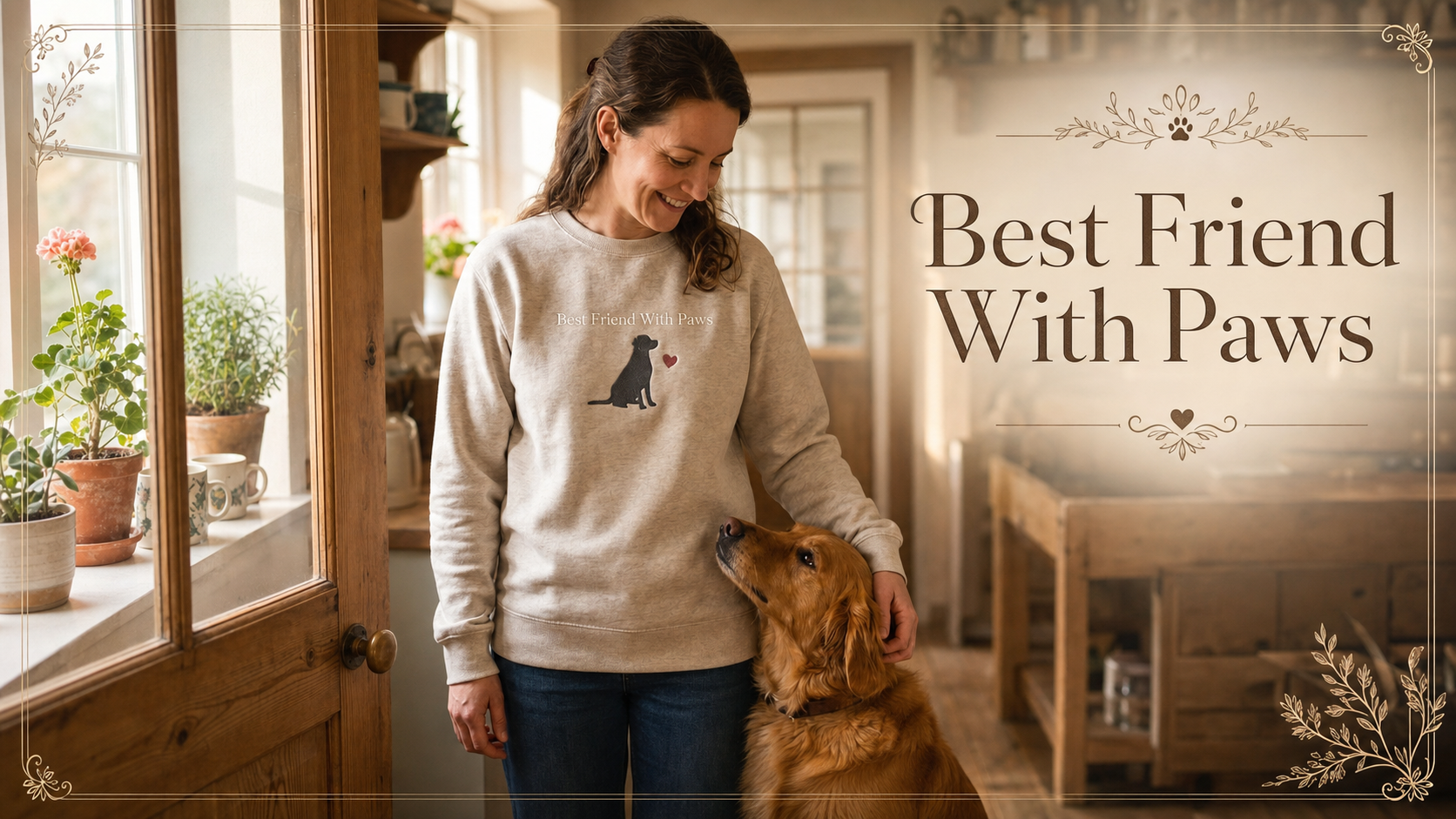 dog is man's best friend quote — lifestyle scene