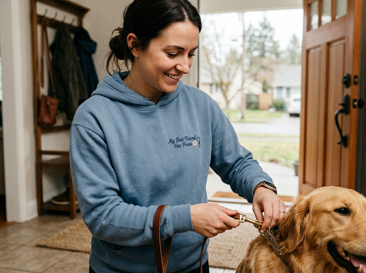 dog is man's best friend quote — in-use lifestyle photo