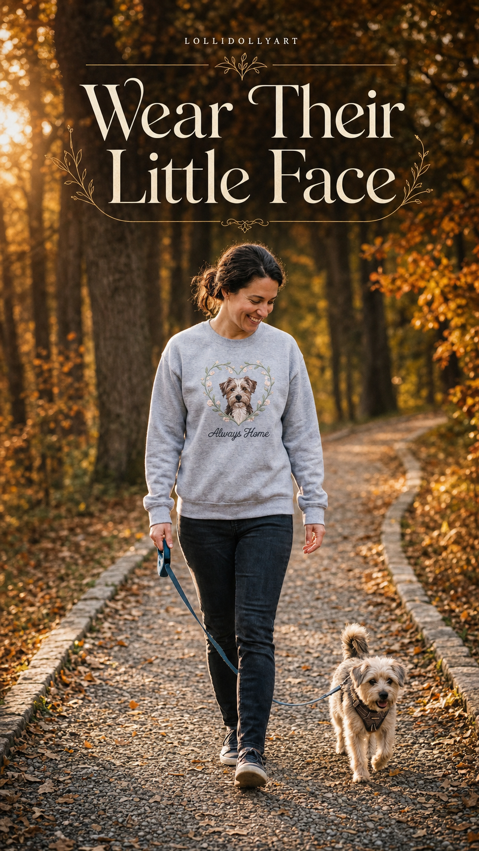 How to Choose Sweatshirts With Your Dog's Picture on It That Actually Look Good Embroidered sweatshirts with your dog's picture on it — gift inspiration