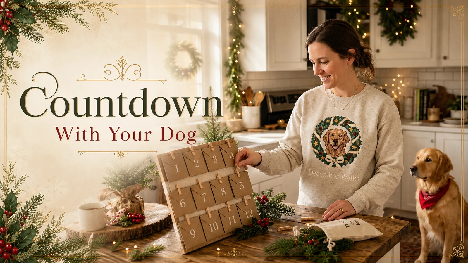 dog lovers advent calendar — lifestyle scene