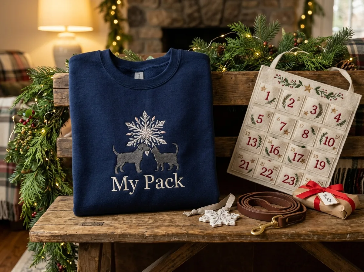 dog lovers advent calendar — styled lifestyle scene