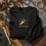 Batman 2 Gotham Rain Signal Embroidered Sweatshirt embroidered-sweatshirt