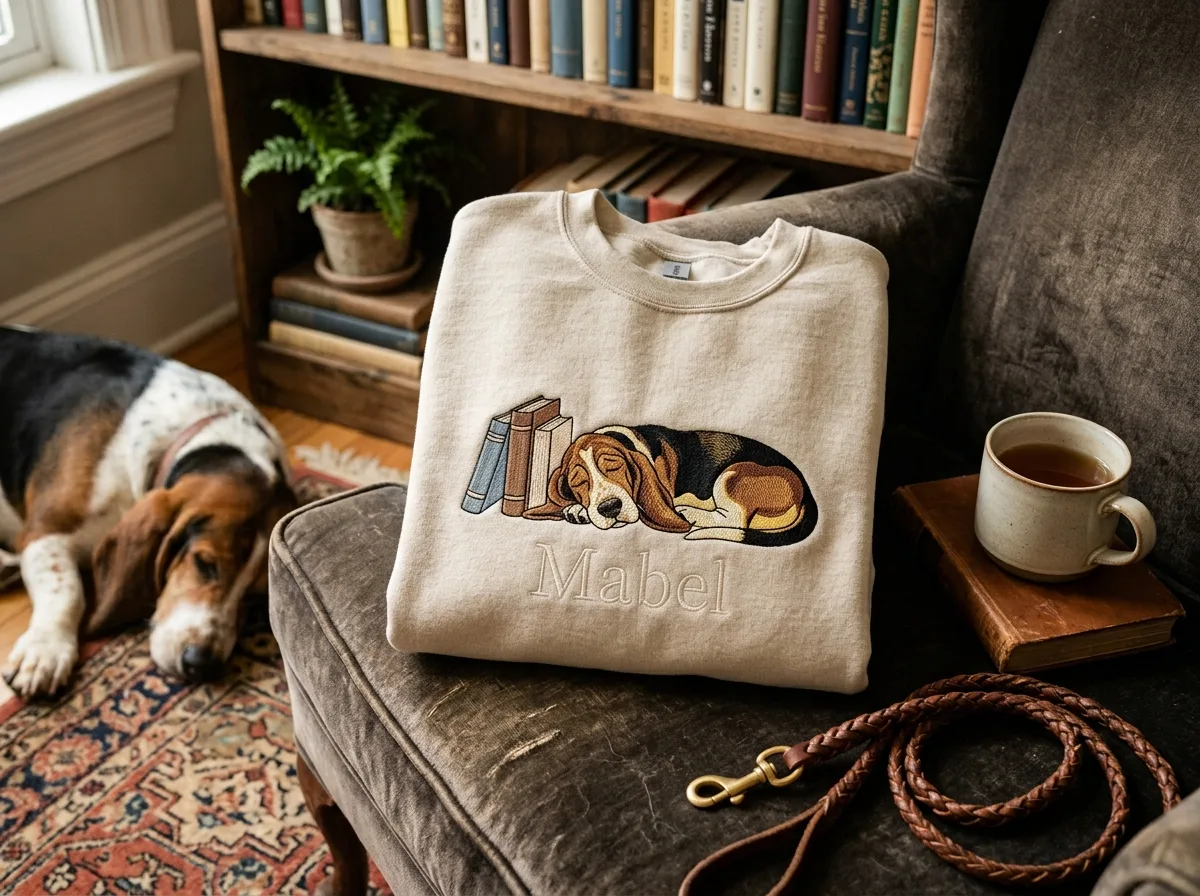 basset hound lovers — styled lifestyle scene