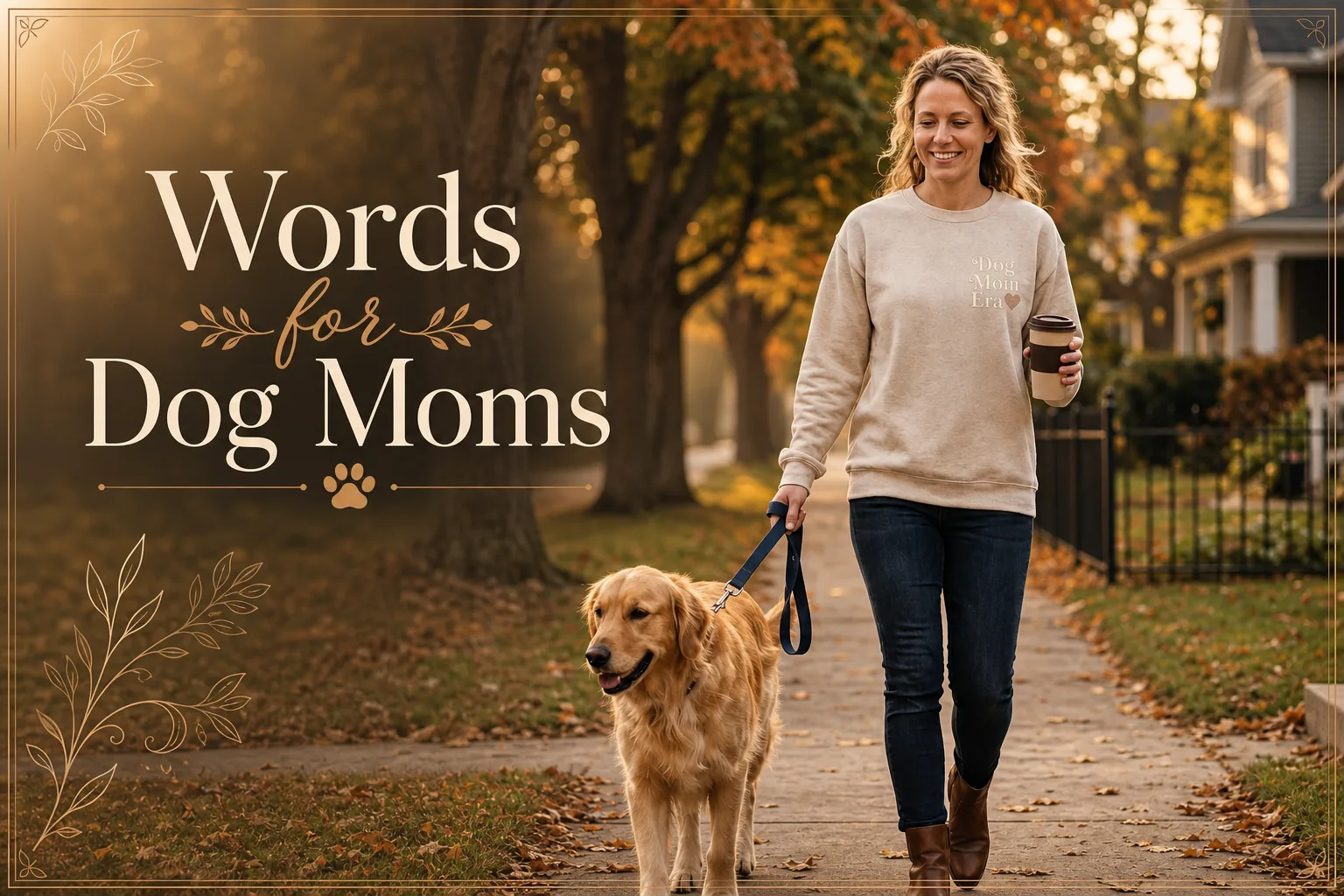 dog mom caption — lifestyle scene