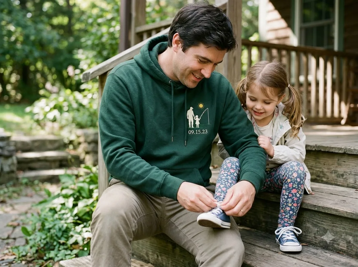 personalized photo gifts for dad — in-use lifestyle photo