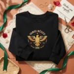 Mexico Jersey Embroidered Sweatshirt - Black Mexico Soccer 2026 Fan Style embroidered-sweatshirt