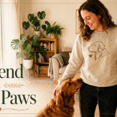 Dog Is Your Best Friend Quotes for the Bond You Wear Every Day The Dog Embroidered Sweatshirt Gift Guide for People Who Love Their Pup Loudly