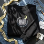 Crime Shirt Embroidered Sweatshirt - I Fall Asleep to True Crime Documentaries embroidered-sweatshirt