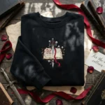 BookTok Embroidered Sweatshirt - Villain In Someones Story Dark Academia Fantasy embroidered-sweatshirt